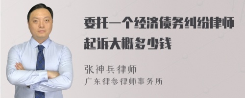 委托一个经济债务纠纷律师起诉大概多少钱