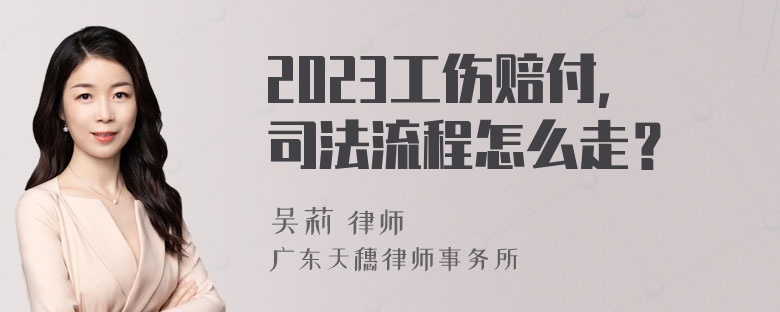 2023工伤赔付，司法流程怎么走？