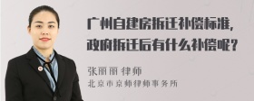 广州自建房拆迁补偿标准，政府拆迁后有什么补偿呢？