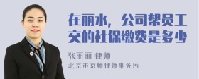 在丽水，公司帮员工交的社保缴费是多少