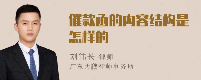 催款函的内容结构是怎样的