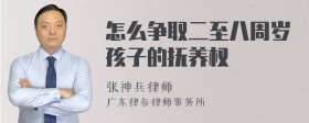 怎么争取二至八周岁孩子的抚养权