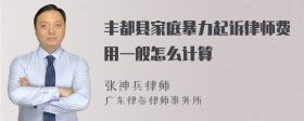 丰都县家庭暴力起诉律师费用一般怎么计算