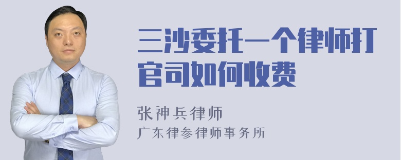 三沙委托一个律师打官司如何收费