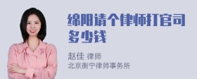 绵阳请个律师打官司多少钱