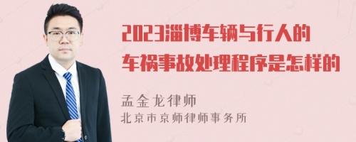 2023淄博车辆与行人的车祸事故处理程序是怎样的