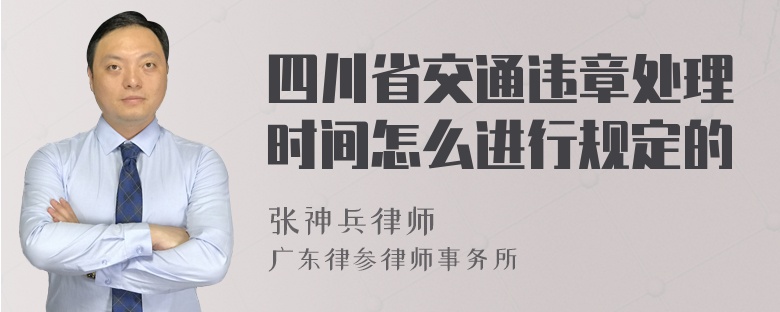 四川省交通违章处理时间怎么进行规定的