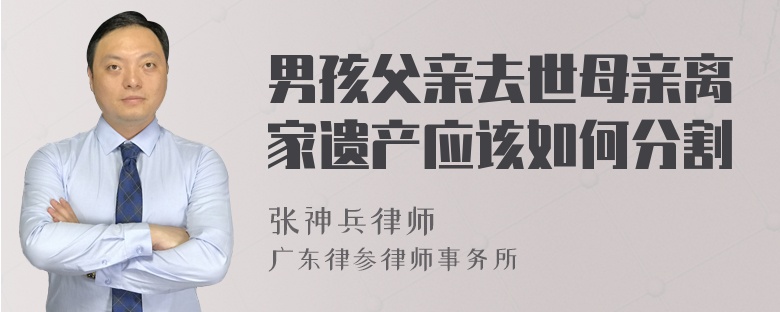 男孩父亲去世母亲离家遗产应该如何分割