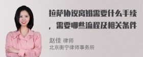 拉萨协议离婚需要什么手续，需要哪些流程及相关条件