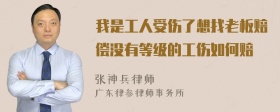 我是工人受伤了想找老板赔偿没有等级的工伤如何赔