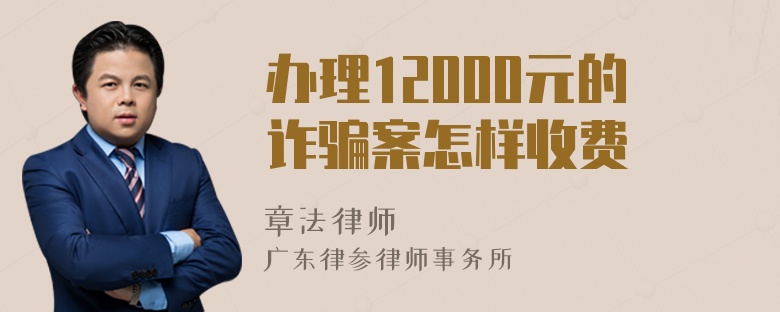 办理12000元的诈骗案怎样收费