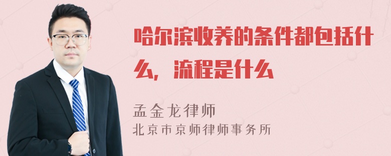 哈尔滨收养的条件都包括什么，流程是什么