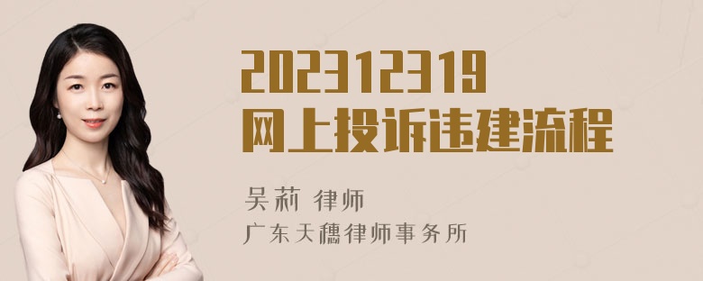 202312319网上投诉违建流程