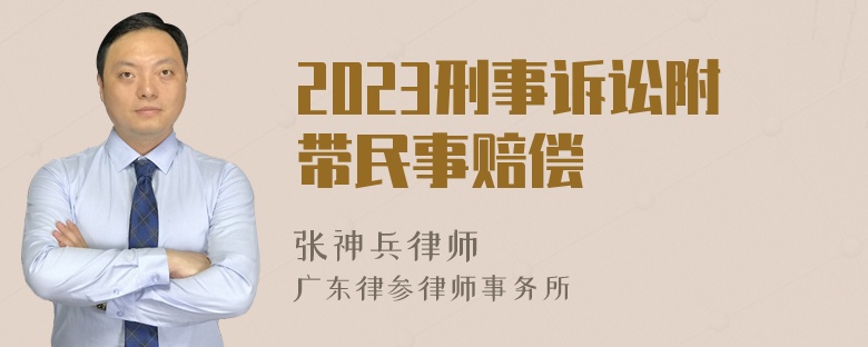 2023刑事诉讼附带民事赔偿