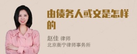 由债务人或文是怎样的