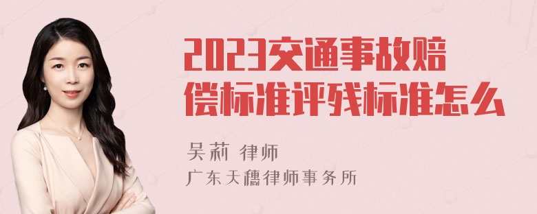 2023交通事故赔偿标准评残标准怎么