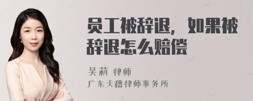 员工被辞退，如果被辞退怎么赔偿