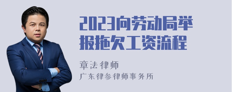 2023向劳动局举报拖欠工资流程