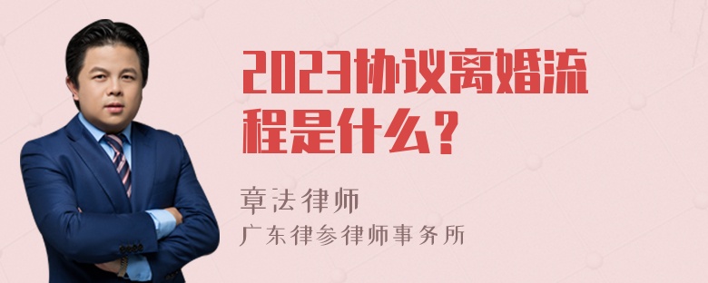 2023协议离婚流程是什么？