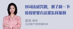 对司法感兴趣，想了解一下传授犯罪方法罪怎样量刑