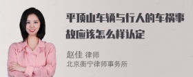 平顶山车辆与行人的车祸事故应该怎么样认定