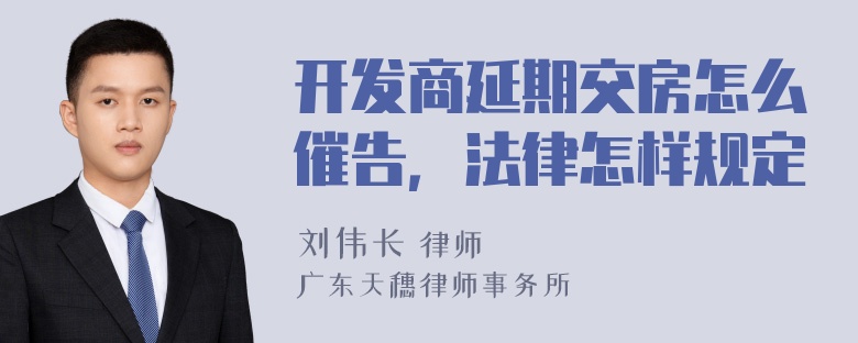 开发商延期交房怎么催告，法律怎样规定