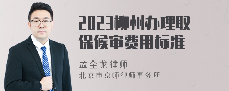 2023柳州办理取保候审费用标准