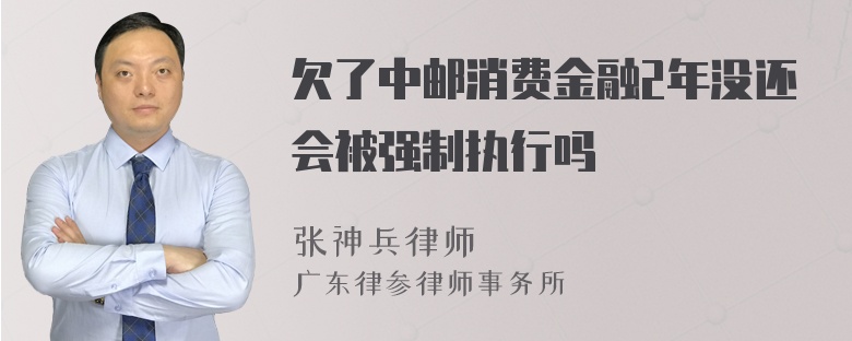 欠了中邮消费金融2年没还会被强制执行吗