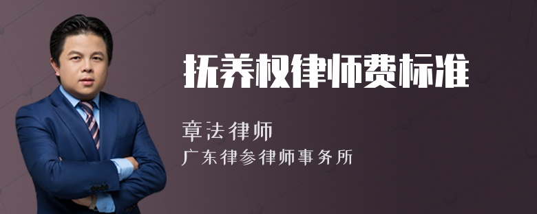 抚养权律师费标准