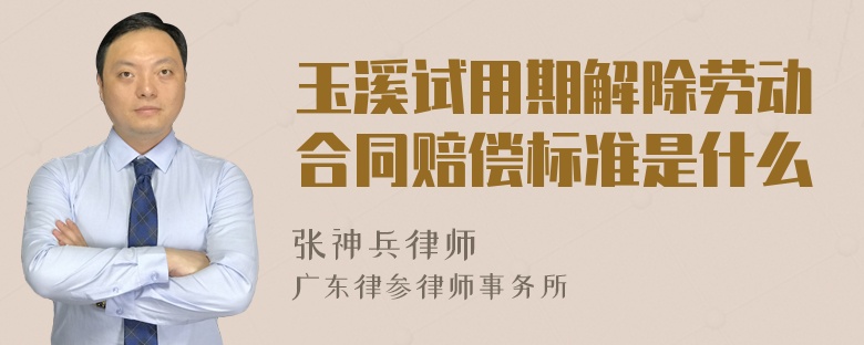 玉溪试用期解除劳动合同赔偿标准是什么