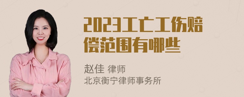 2023工亡工伤赔偿范围有哪些