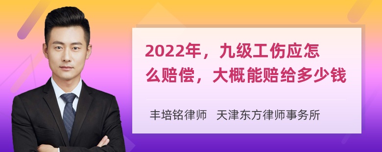 2022年，九级工伤应怎么赔偿，大概能赔给多少钱