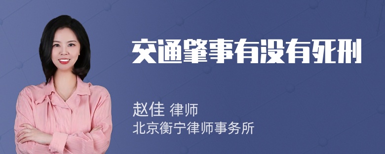 交通肇事有没有死刑