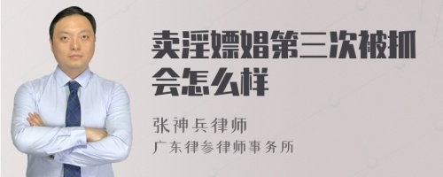 卖淫嫖娼第三次被抓会怎么样