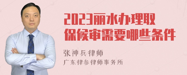 2023丽水办理取保候审需要哪些条件