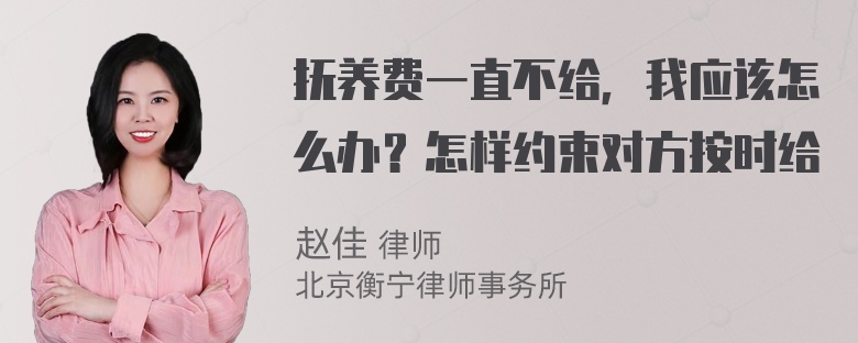 抚养费一直不给，我应该怎么办？怎样约束对方按时给