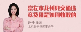 崇左市龙州县交通违章费用是如何收取的