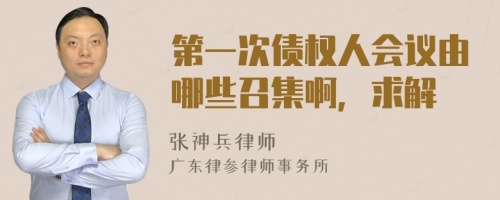 第一次债权人会议由哪些召集啊，求解