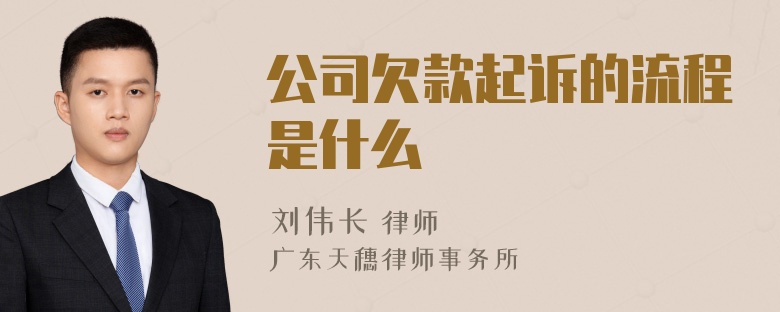 公司欠款起诉的流程是什么