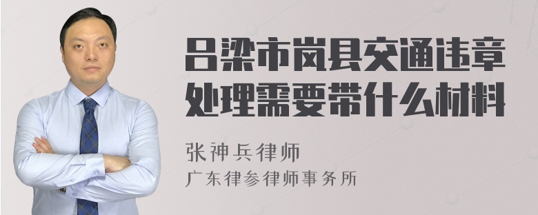 吕梁市岚县交通违章处理需要带什么材料