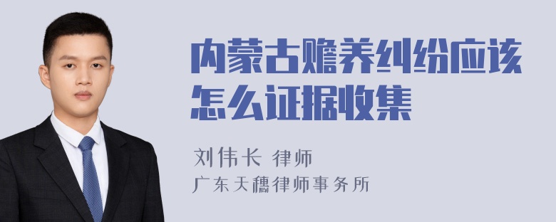 内蒙古赡养纠纷应该怎么证据收集