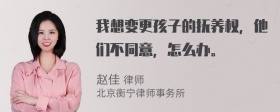 我想变更孩子的抚养权，他们不同意，怎么办。