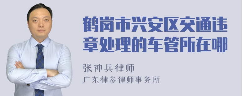 鹤岗市兴安区交通违章处理的车管所在哪