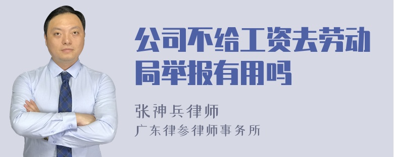 公司不给工资去劳动局举报有用吗