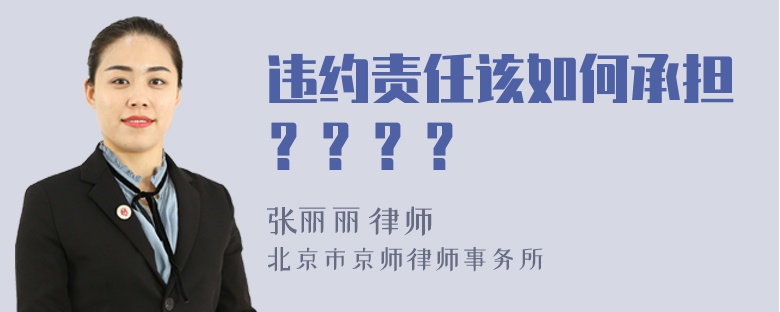 违约责任该如何承担？？？？