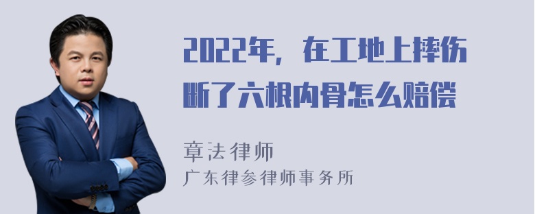 2022年，在工地上摔伤断了六根内骨怎么赔偿