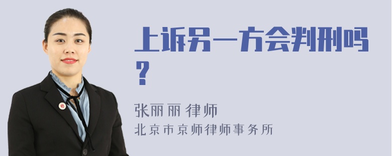 上诉另一方会判刑吗？