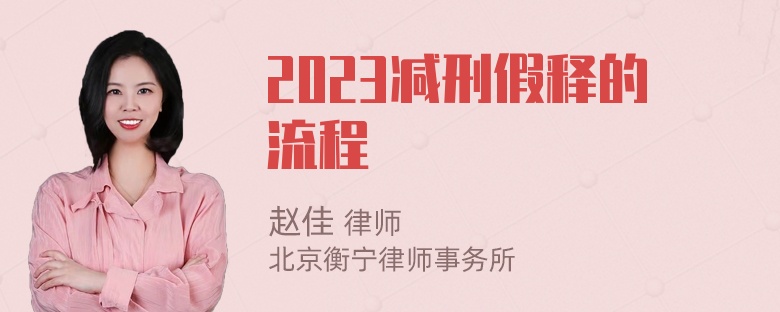 2023减刑假释的流程