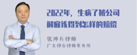 2022年，生病了被公司解雇该得到怎样的赔偿