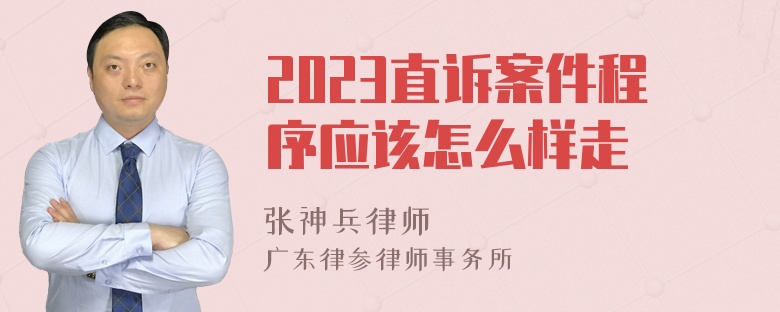 2023直诉案件程序应该怎么样走